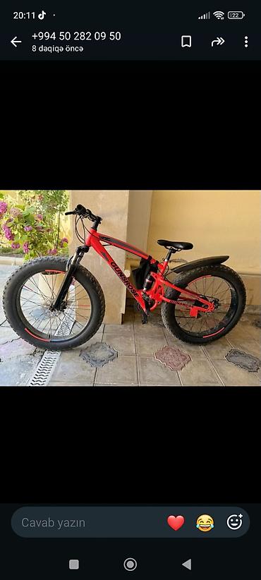 mtb velosipēdi: GUNSROSE fatbike velosipedi skirusu xarabdı 15 manatlıq xərci var - — 1