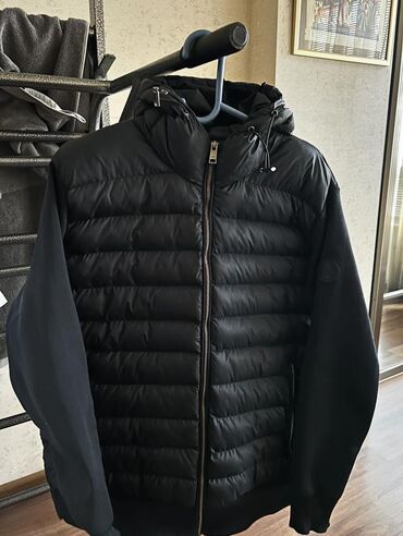 мужской куртка бу: Куртка 3XL (EU 46), цвет - Черный
