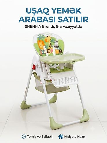 Yemək masaları, oturacaqları: Uşaq yemək stulu – SHENMA brendi Xüsusiyyətlər: - Tez və asan — 1