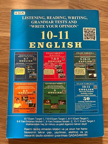 İdman və hobbi: Məhsul: “EXAM TARGET-1: 10-11 ENGLISH – 50 sınaq imtahanı” hazırlıq — 2