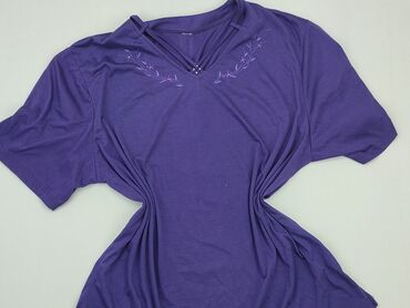 fioletowa spódnice plisowane: T-shirt, L, stan - Bardzo dobry