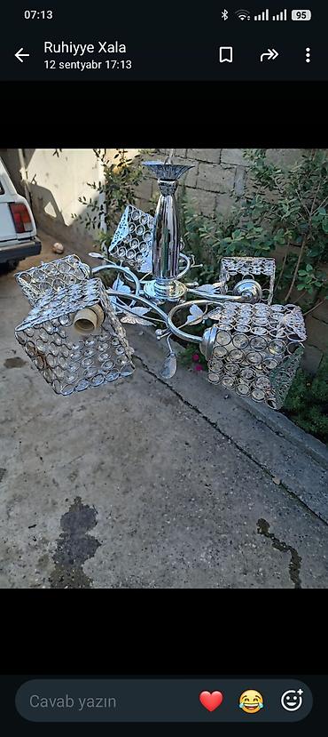 goyercin yemi: Çılçıraq, 4 lampa, Metal — 1