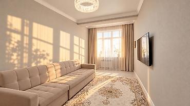 Продажа квартир: 1 комната, 40 м², Аламедин-1 мкр Элитка, 2 этаж, Свежий ремонт — 3