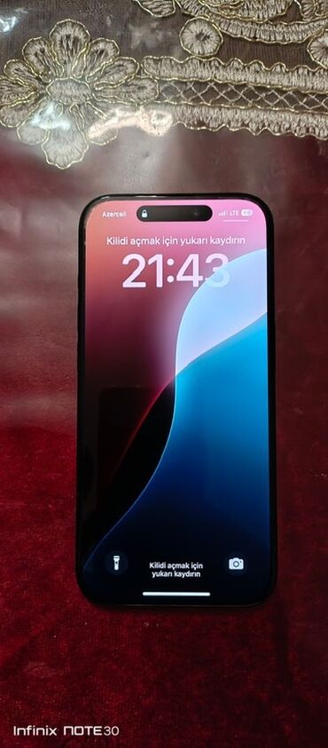 bu smartfonu satın al: IPhone 15 Pro, Черный, Face ID