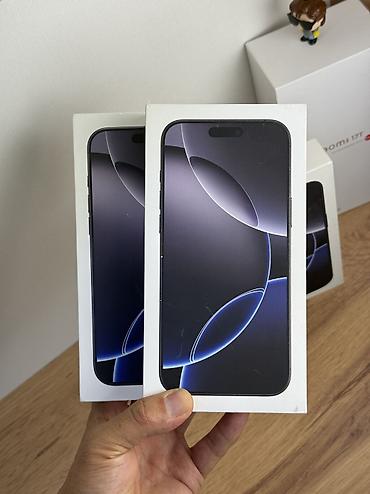 orient star: IPhone 16 Pro Max, Новый, 256 ГБ, Black Titanium, Зарядное устройство, Защитное стекло, Чехол, 100 % — 1