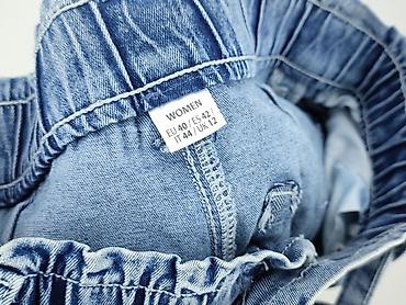 jeansy balloon pull and bear: Szorty damskie, rozmiar L — 4