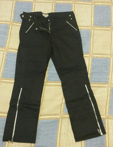 zara sive pantalone: S (EU 36), M (EU 38), Regular rise, Straight