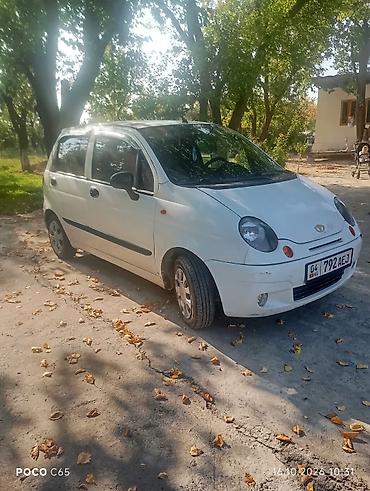 арава араба: Daewoo Matiz: 2003 г., 0.8 л, Кол менен иштөөчү, Бензин, Хетчбек — 6