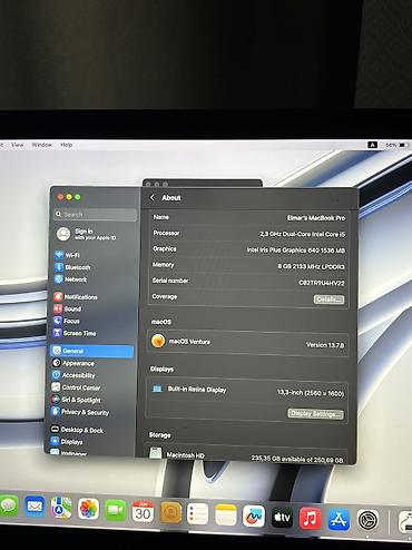 apple ipad pro: MacBook Pro 2017 A1708 8GB RAM, 256GB SSD. Batareya 650 cycle — 4