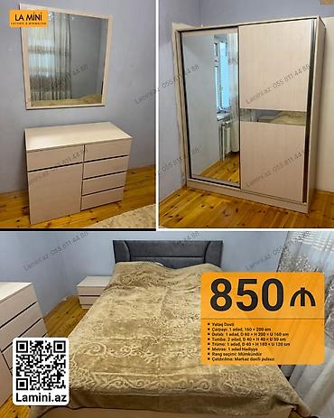 Ev üçün mebel: Yataq Dəsti – La Mini (Laconic & Minimalism) Komplektə daxildir — 1
