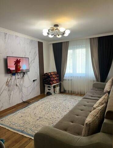 сдаётся квартира пишпек: 2 комнаты, 44 м², 104 серия, 1 этаж, Дизайнерский ремонт