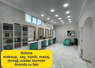 arendaya salon: Saç ustasi arendasi 250azn. Make up arenda 250 ünvan Nermanov