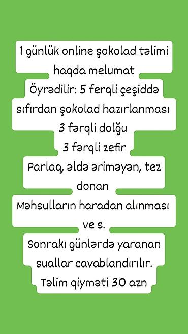 veb vatsap com: Şokolad telimi üçün whatsapp yazin — 1