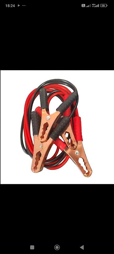 start stop: Avtomobil üçün start kabelləri (booster kabellər) - Rəng: qırmızı və — 1