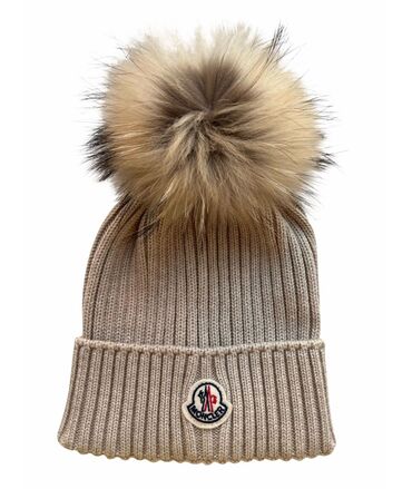 elegantne zenske kape: Moncler zimske kape unisex Prirodno krzno od lisice Univerzalna