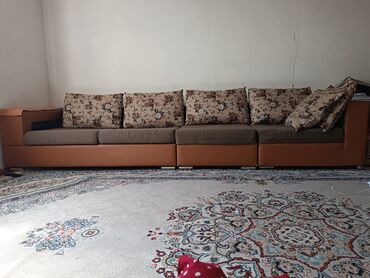 диван для одного человека: Диван-кровать, цвет - Коричневый, Б/у