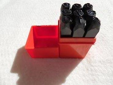 Setovi ručnog alata: Set udarnih čeličnih žigova – brojevi 0–9 u kutiji - Komplet od 9/10 — 6