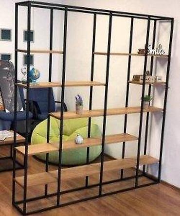 bež sofa: Police po meri pregradni zid | izrada nameštaja po meri drvo&metal — 1