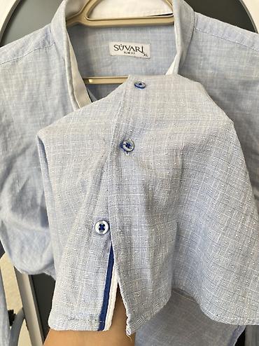 pull and bear: Köynək, XL, rəng - Mavi — 4