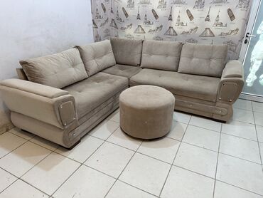Ev üçün digər mebel: Künc divan, İşlənmiş, Bazalı, Nabuk