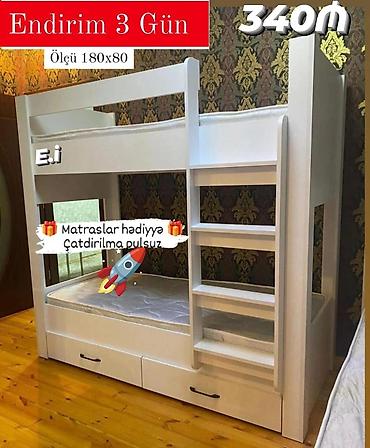 ruminya mebelleri: Oğlan və qız üçün, Yeni, Çarpayı, Matras ilə, Siyirməli, Taxta — 1