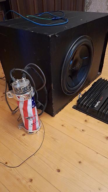 Avtomobil audio sistemi – subwoofer, gücləndirici və kondensator