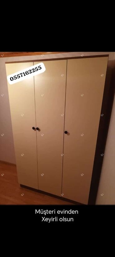 Dolablar: Yeni, 3 qapılı Düz dolab, Dolab-asılqan, Türkiyə — 3