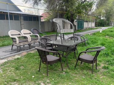 Комплекты садовой мебели: Комплект садовой мебели, Стол, Ротанг — 9