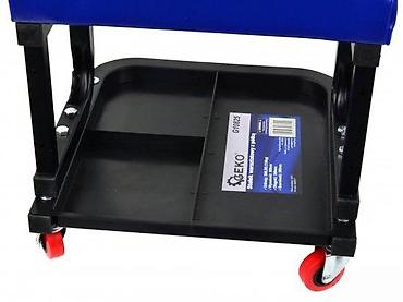 Kancelarijske stolice: GEKO radionicka stolica sa točkićima i odlaganjem alata - Niska — 4