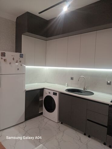 Mətbəx mebeli: Müasir dizaynlı mətbəx mebeli komplekti - Stil: minimal və düz xətli — 2