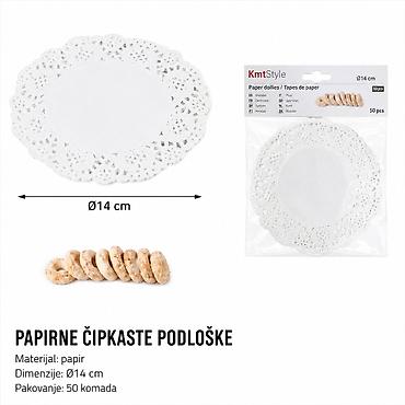 KMT Beli ukrasna traka dno papirna – Kmt Style Papirne čipkaste
