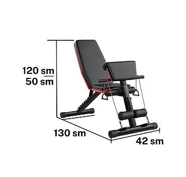 Çoxfunksiyalı trenajor skamyası – evdə güc və fitnes məşqləri üçün -