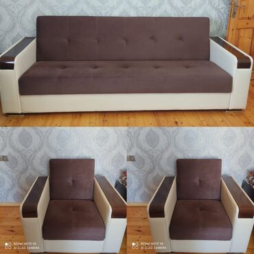 divan desti: İşlənmiş, Divan, 2 kreslo, Bazalı, Açılan