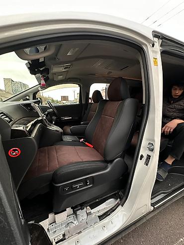 чехол на алфард: Чехлы Алькантара, цвет - Черный, Toyota, Новый, Самовывоз — 6
