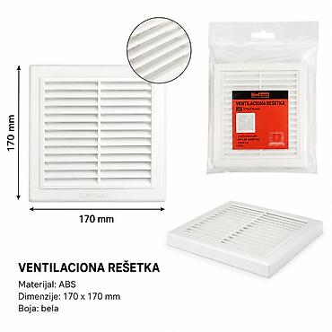 avan sa tuckom: KMT Plastična kvadratna ventilaciona ploča 2389315 - Tip — 1