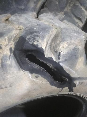 Шины: Ремонт шин на фронтальный погрузчик автокран экскаватор каток и — 13