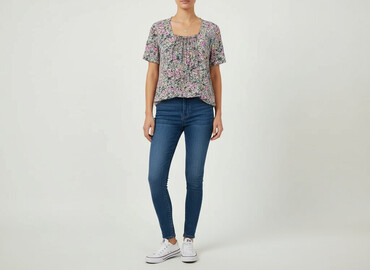 sukienki z pasem: Women's blouse, size S
