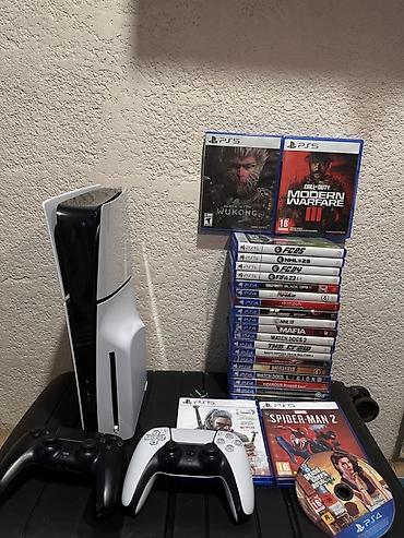 asus rog 5: Sony ps 5 slim + 8 игр + два оригинальных джойстика Гарантия две — 1