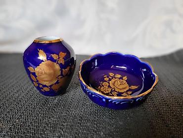 posta kula: Vaza i cinija novi,KPM porcelan 1950g+ Bavaria. Set porcelan,pravi — 1