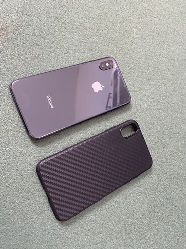 Apple iPhone: IPhone X, Б/у, 256 ГБ, Space Gray, Чехол, 72 %