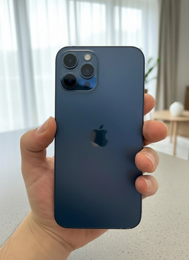 Apple iPhone: IPhone 12 Pro Max, 128 GB, Blue Titanium, Face ID — 1