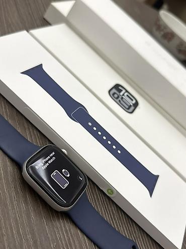 ledfort saat: Apple Watch (alüminium gövdə) – mavi/safir silikon Sports Band ilə — 2