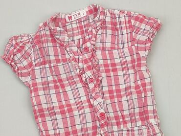 Koszule: Koszula 8 lat, stan - Bardzo dobry, wzór - Kratka, kolor - Różowy