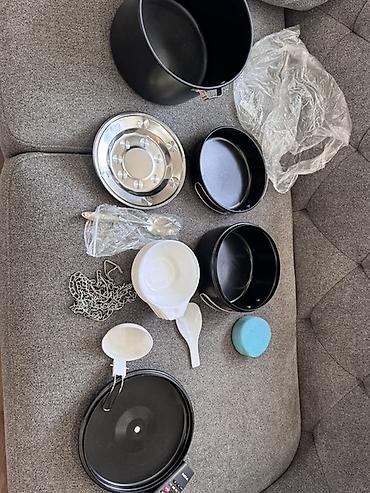 Наборы посуды для готовки: Полевой набор посуды для готовки WILD COOKING SET HM166-C3 Компактный — 9