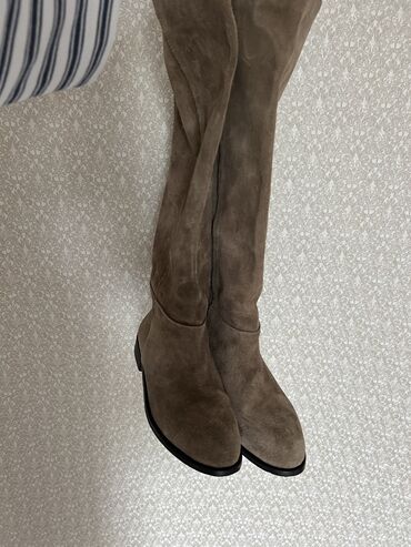 Çəkmələr: Çəkmə, Ölçü: 36, rəng - Bej, İşlənmiş — 3