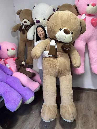 Игрушки: 🧸Огромная мишка 180 см Бесплатная доставка!!! 🔥🔥🔥 🧸60 см 1000 сом — 4