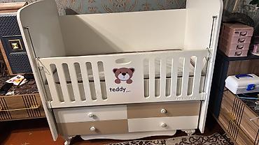 Beşiklər: Uşaq beşiyi – Baby Mood “Teddy” modeli - Rəng: ağ və bej — 1
