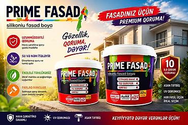 canamaz nədir: Silikonlu Fasad üçün boya, 22 kq, Suya davamlı — 1