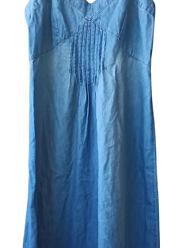 plave tn: RASPRODAJA LETNJIH HALJINA! Plava teksas/denim haljina na tanke — 3