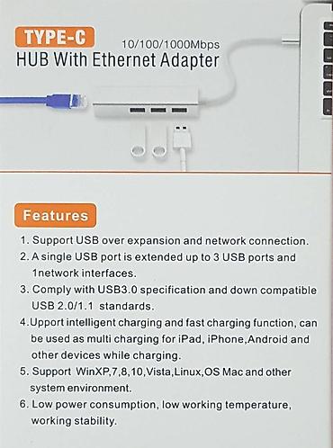 windows surface: Хаб (Hub) USB 3.0 + LAN-порт 10/100/1000mbps. Интерфейс Type-C! — 6